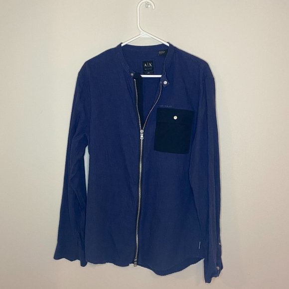 Armani Exchange Long Sleeve Zip - Picture 1 of 2